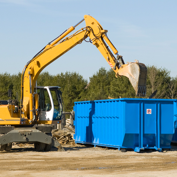 are there any restrictions on where a residential dumpster can be placed in Eureka MT